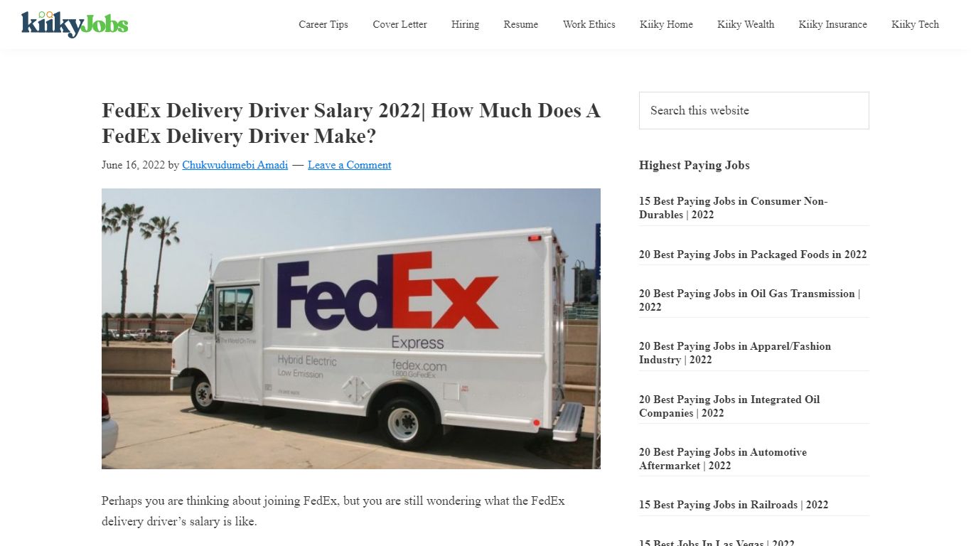 FedEx Delivery Driver Salary 2022| How Much Does A FedEx Delivery ...